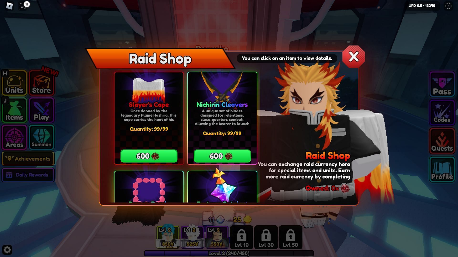 The Raid Shop (Image via Roblox)