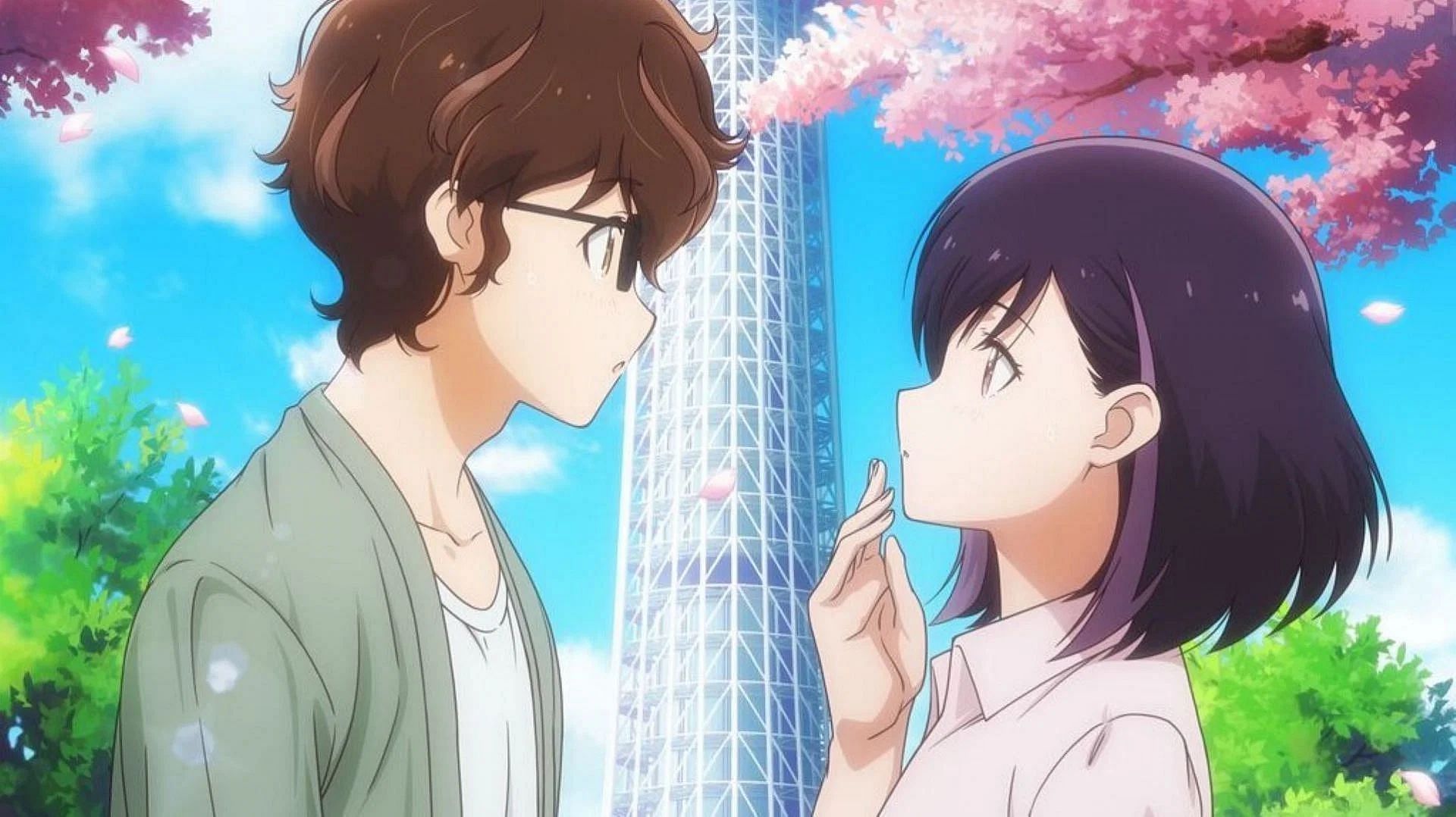 Takuya Ohara and Rika Honjoji as seen in the anime (image via Ashi Productions)