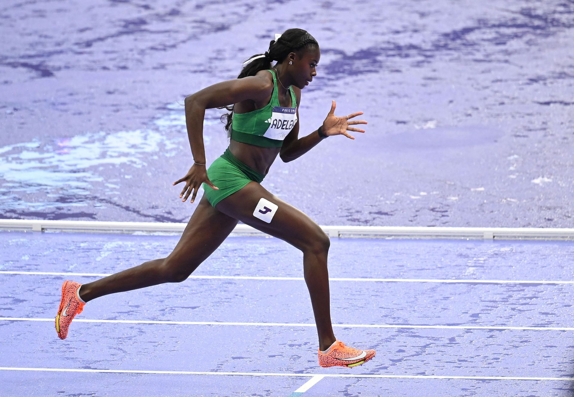 Rhasidat Adeleke of Ireland in action during women&#039;s 400m finals at the Paris Olympics [Image Source: Getty]