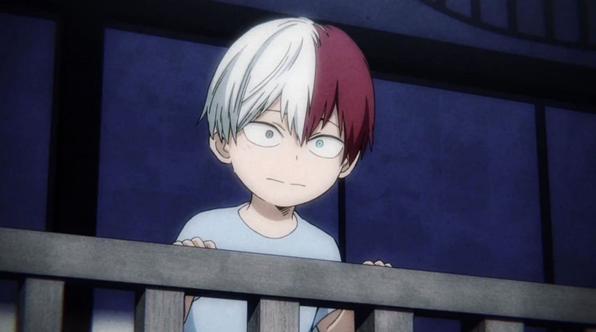 Young Shoto Todoroki as seen in the anime (Image via Studio Bones)