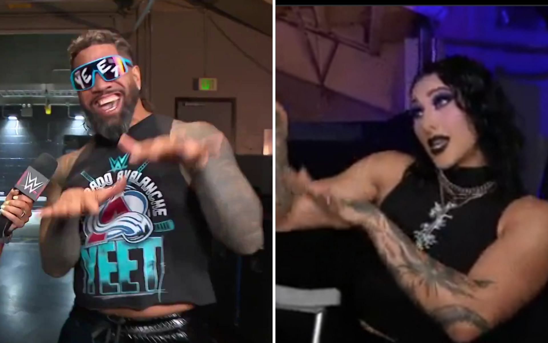 Jey and Rhea (Picture Courtesy: WWE on X)