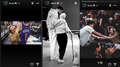 Devin Booker honors the late Al Mccoy. [photo: @dbook/IG]