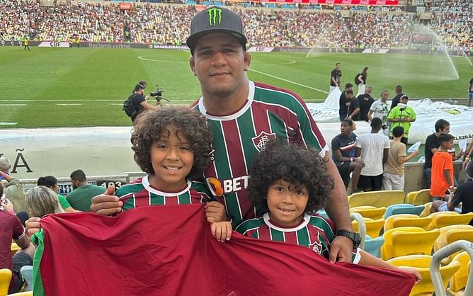 When Gilbert Burns' son got caught in the middle of a violent brawl between Sean Strickland and Dricus du Plessis