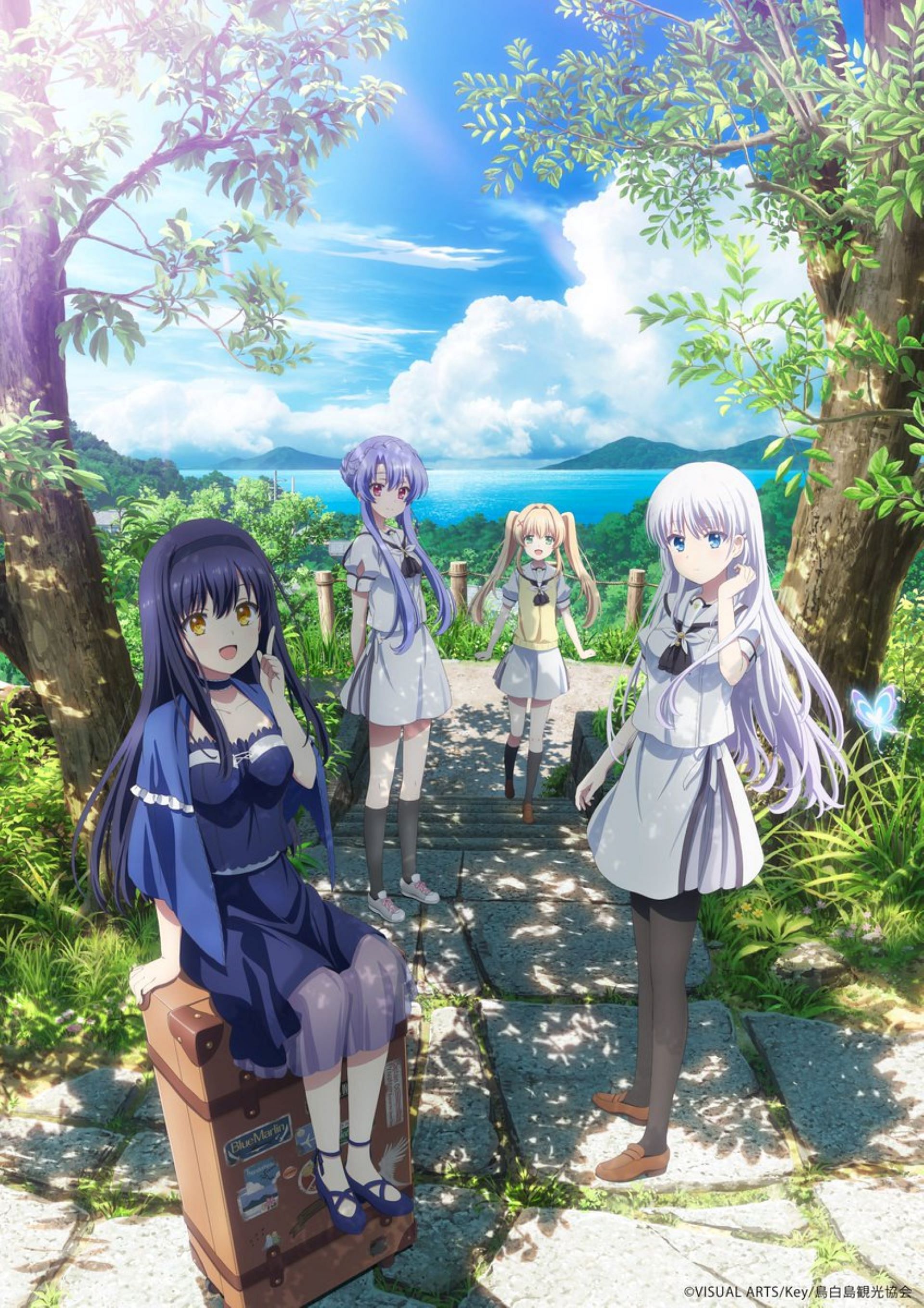 The main visual for the Summer Pockets anime (Image via Studio Feel)