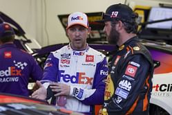 "Probably a disadvantage": Denny Hamlin touches on battling Martin Truex Jr. and Ty Gibbs for playoff spots at Bristol