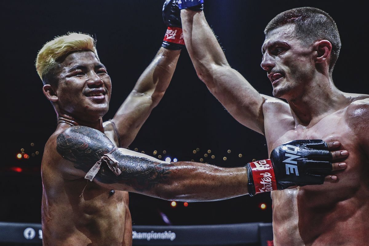 Rodtang Jitmuangnon and Jacob Smith - Photo by ONE Championship