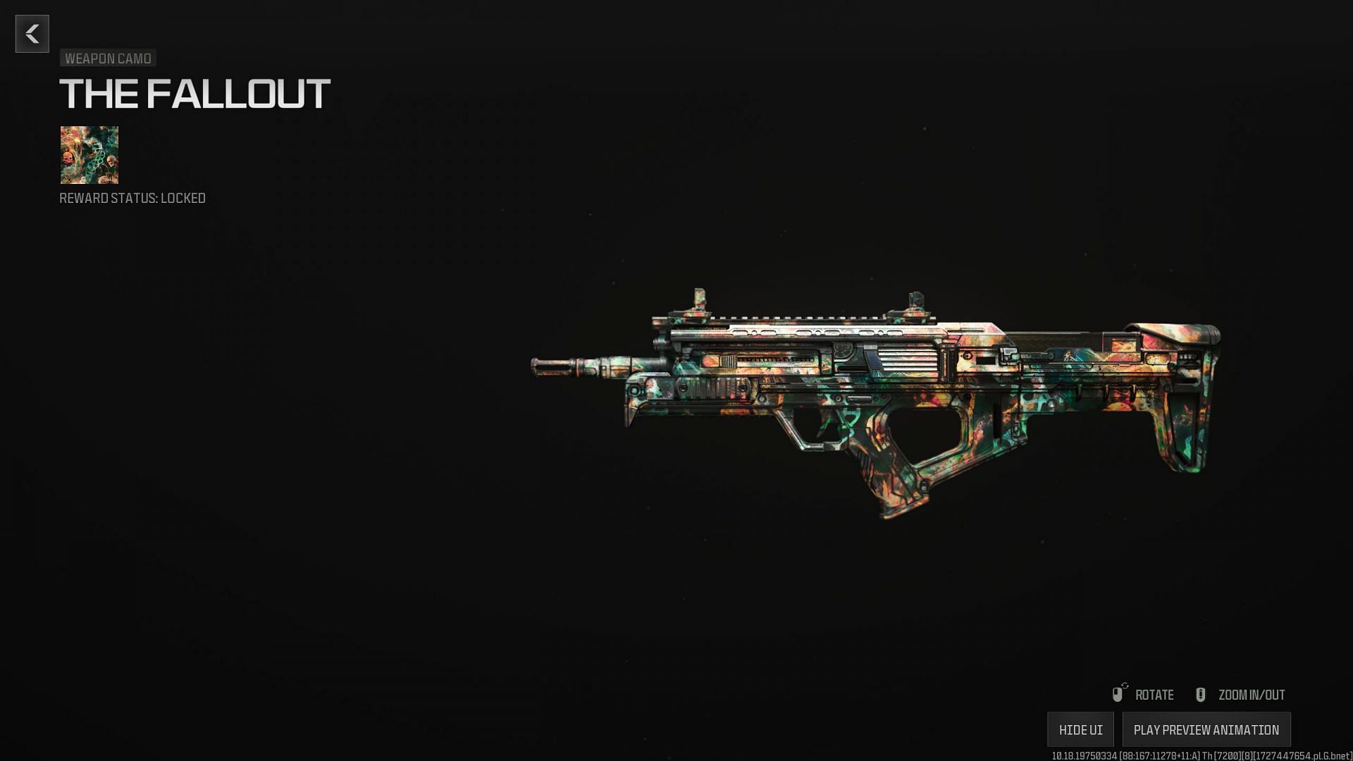 The Fallout weapon camo (Image via Activision)