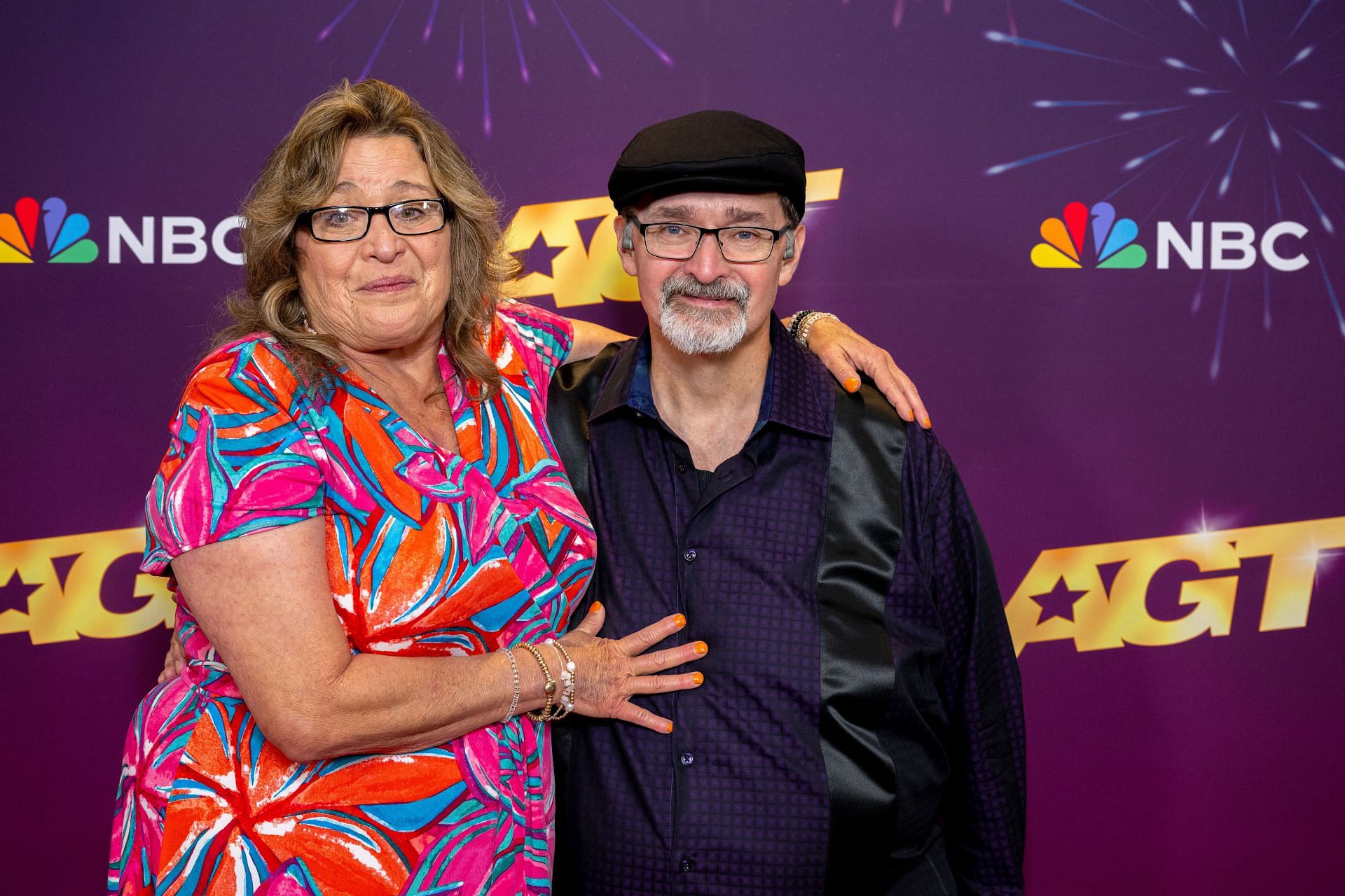 Richard Goodall and Angie Vanoven attend the &#039;America&#039;s Got Talent&#039; season 19 Quarterfinals 1 Red Carpet (Image via Getty)