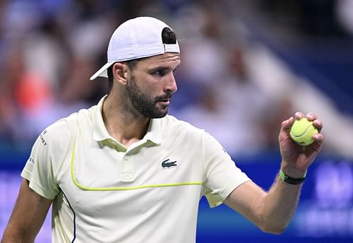 Grigor Dimitrov at the US Open 2024. (Image: Getty)