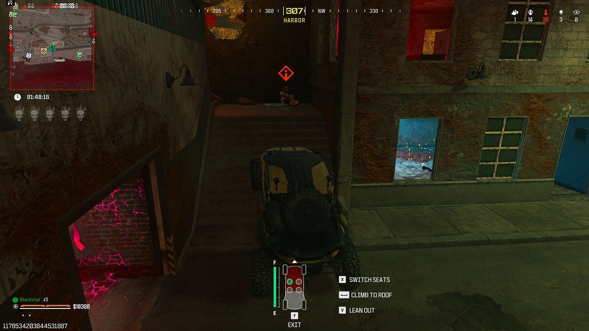 Using a vehicle to eliminate enemies in Warzone&#039;s Purgatory (Image via Activision)