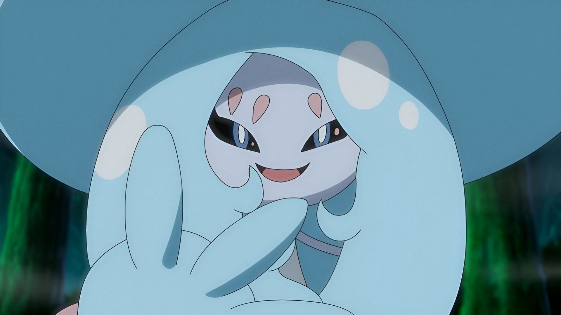 Hatterene in the anime (Image via The Pokemon Company)