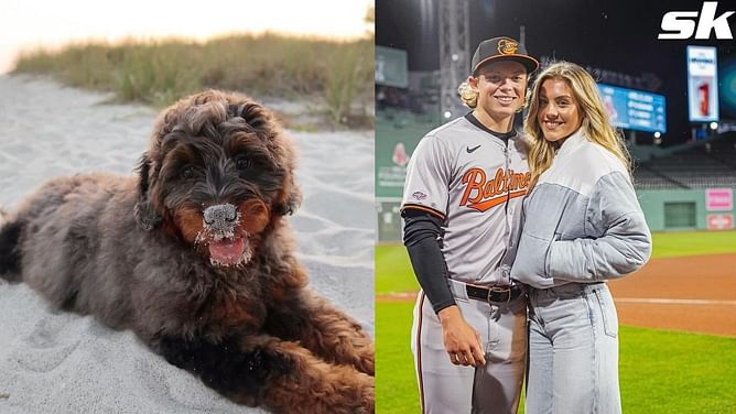 Jackson Holliday's wife Chloe documents husband's adorable reunion with pup Coconut following Orioles' away game in Colorado