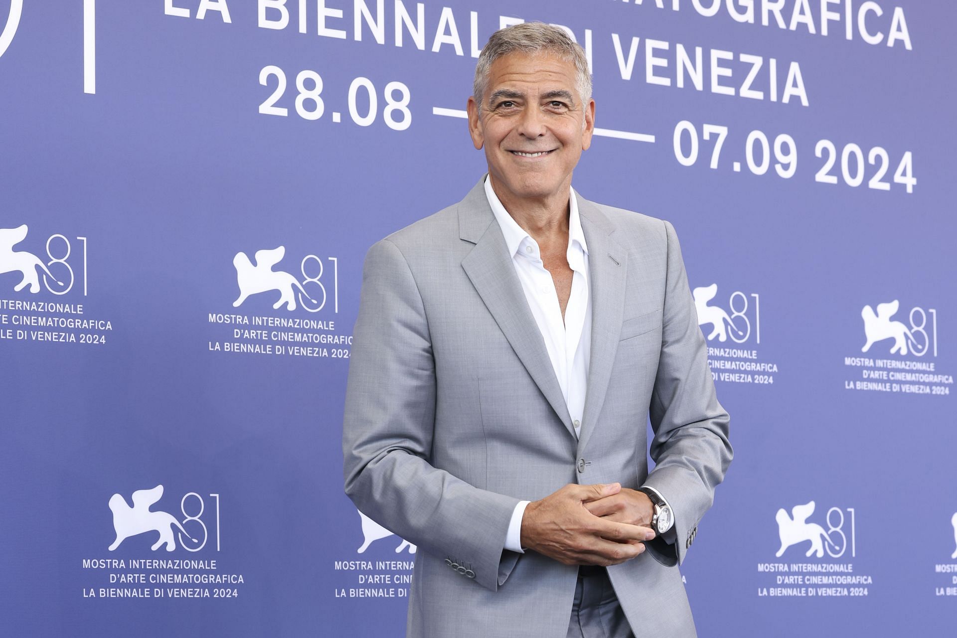 &quot;Wolfs&quot; Photocall - The 81st Venice International Film Festival - Source: Getty