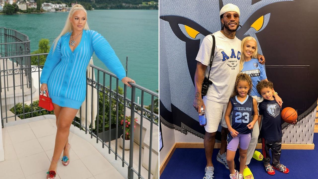 Ja Morant s baby mama KK Dixon shows love to Derrick Rose s wife Alaina Anderson s scenic Switzerland family getaway