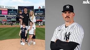 Carlos Rodon's wife Ashley dubs husband 'Daddy Las' after Yankees pitcher turns heads in all-black attire