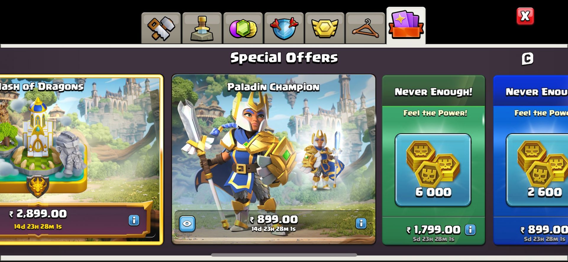 The skin is available in the in-game shop&#039;s Special Offers section. (Image via Supercell)