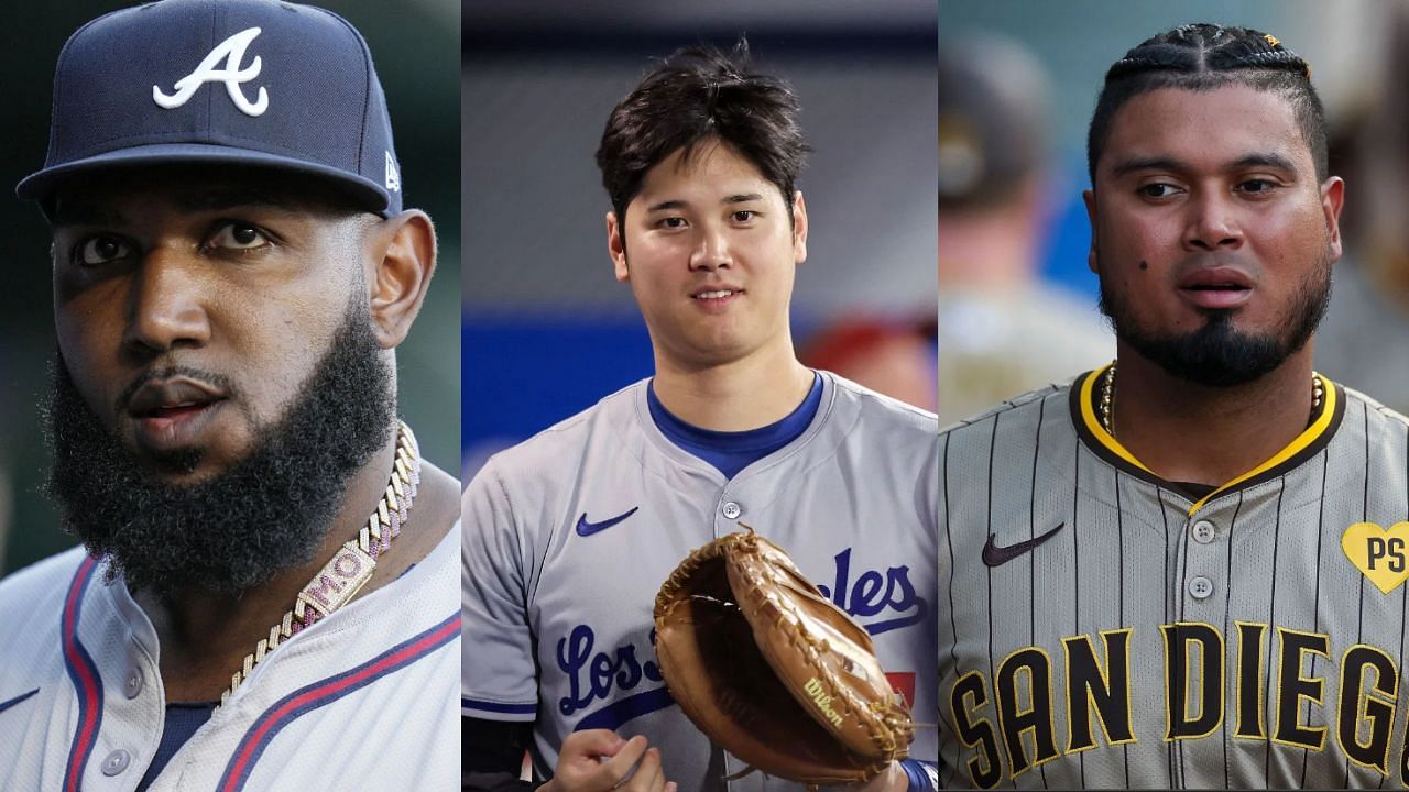 (Left to Right) Marcell Ozuna, Shohei Ohtani and Luis Arraez (Images from - Getty)