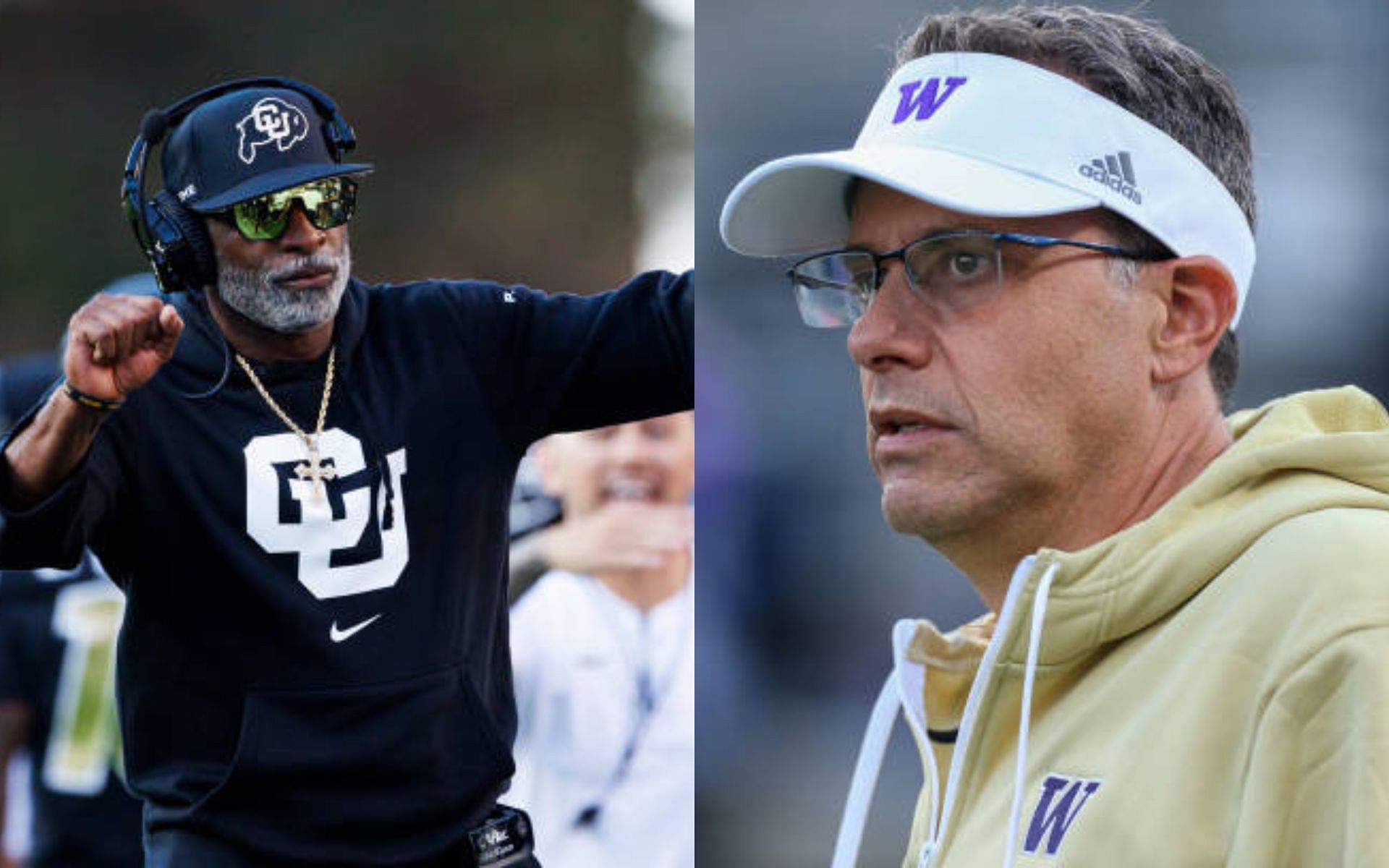 Deion Sanders (left); Jedd Fisch (right)