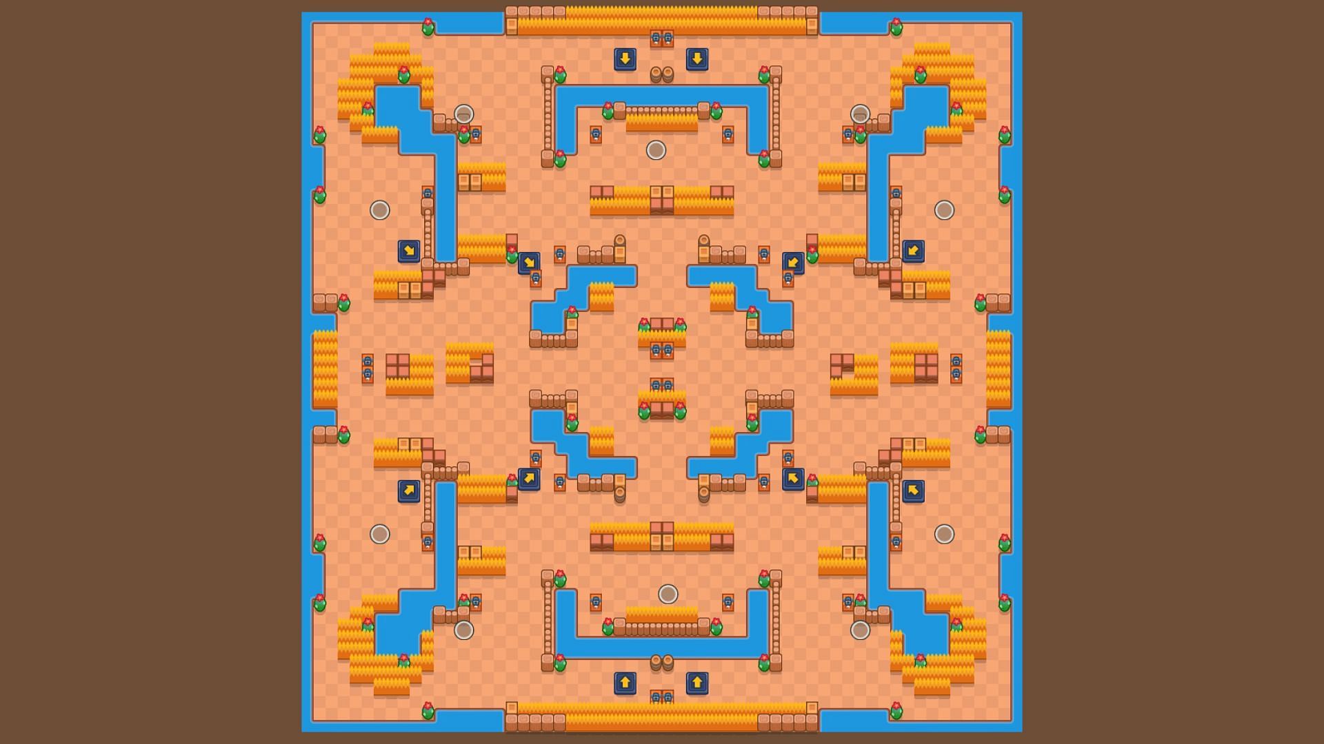 Flying Fantasies Duo Showdown map (Image via Supercell)