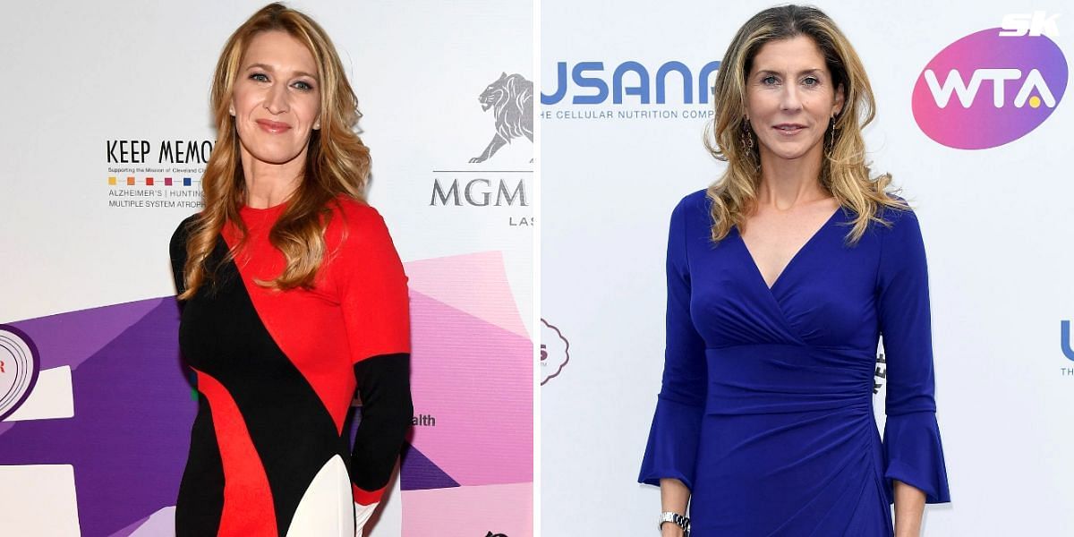 Steffi Graf (L) and Monica Seles (R) (Source: Getty)