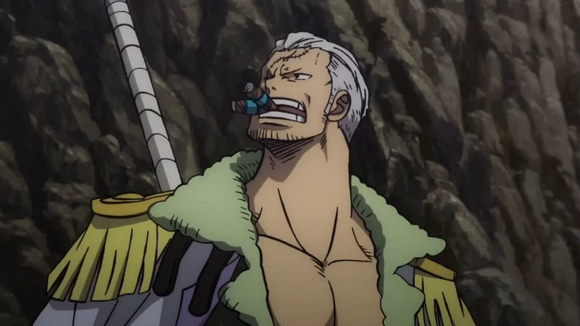 Smoker as seen in One Piece (Image via Toei Animation)