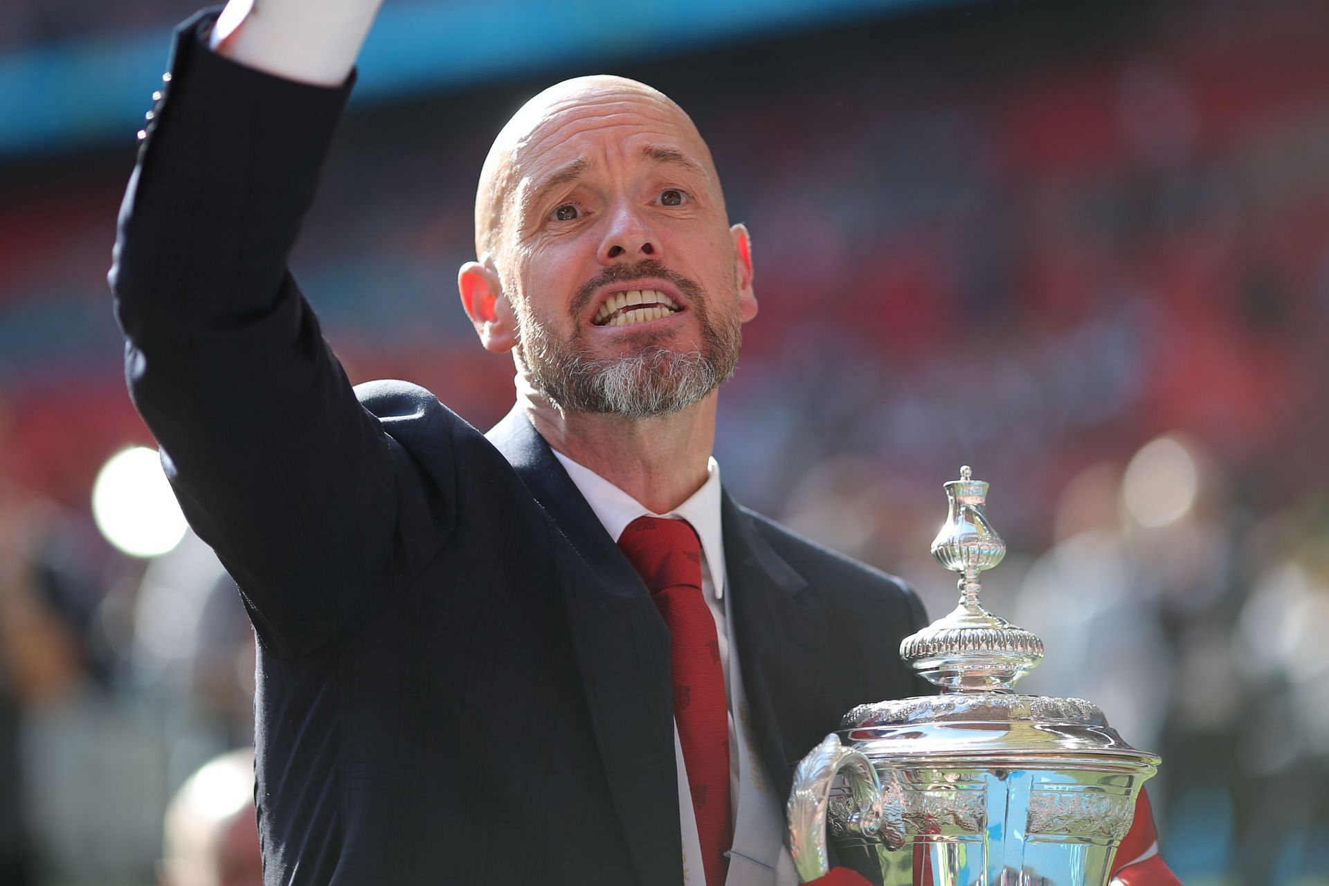 Erik ten Hag has two trophies in two years at Manchester United (Image - Getty)