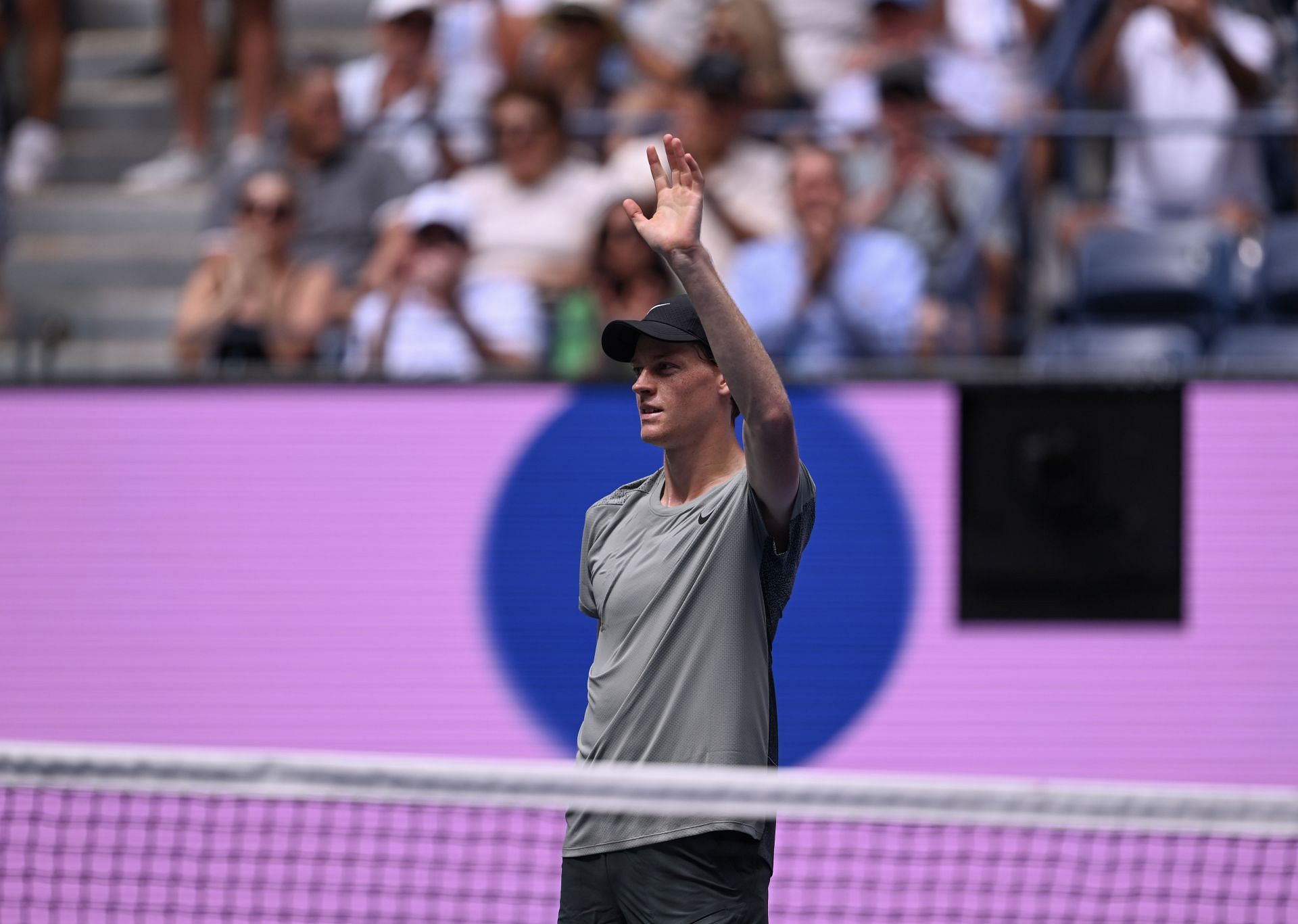 Jannik Sinner in action at the 2024 US Open (Picture: Getty)