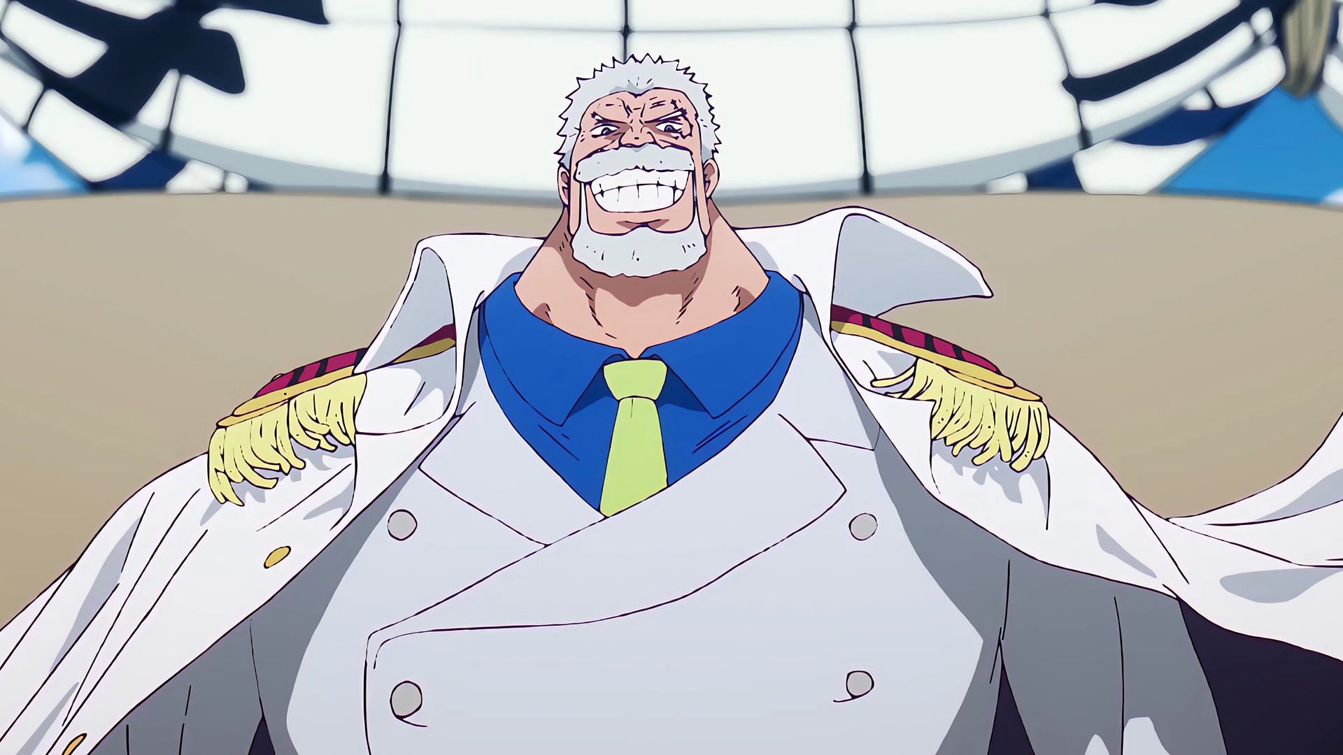 Monkey D. Garp as seen in One Piece (Image via Toei Animation)