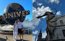 Nikolai Kovalenko and fiancée Anastasia spend quality time together at Universal Orlando Resort