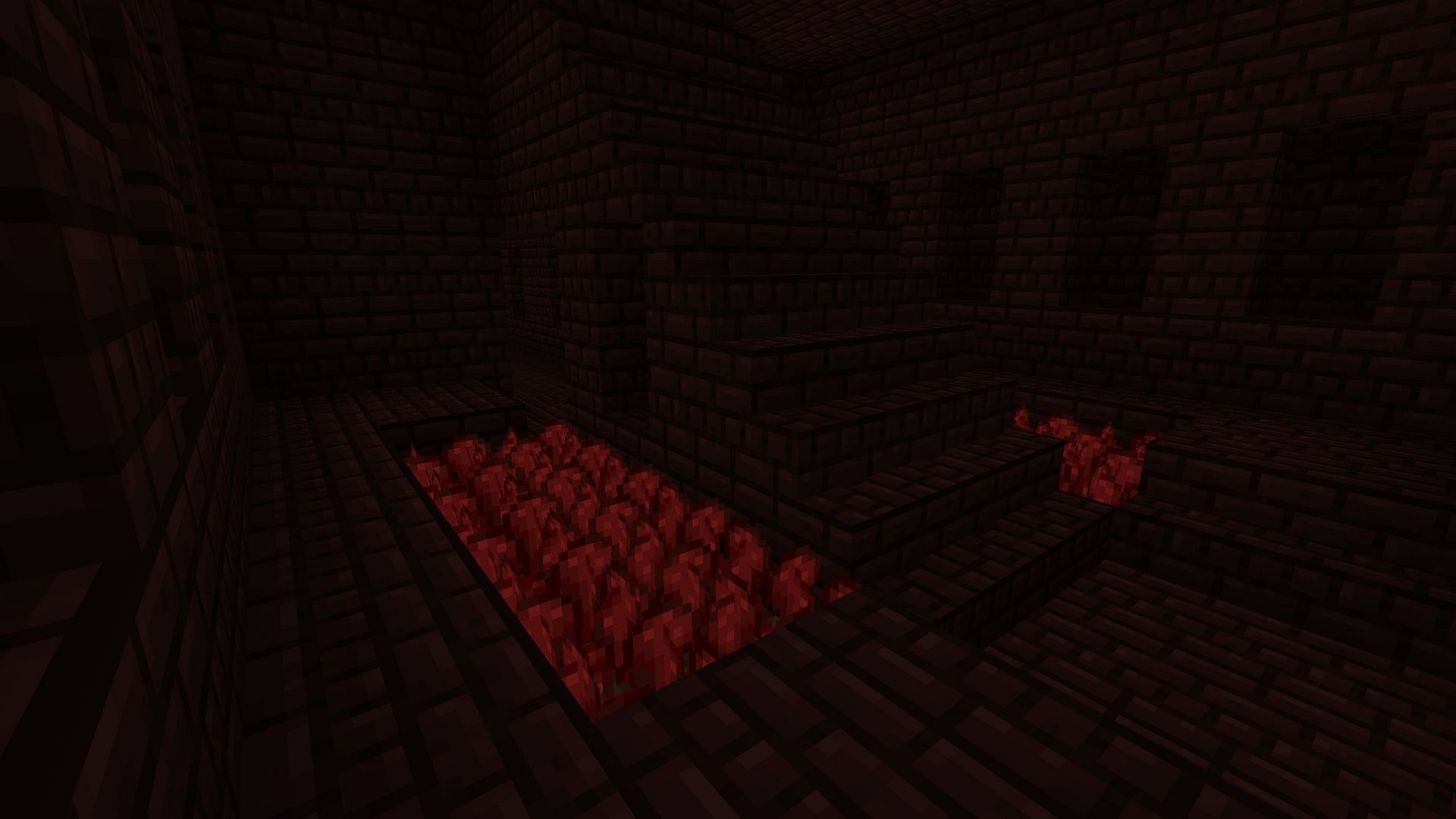 Nether wart growing in nether fortress (Image via Mojang)