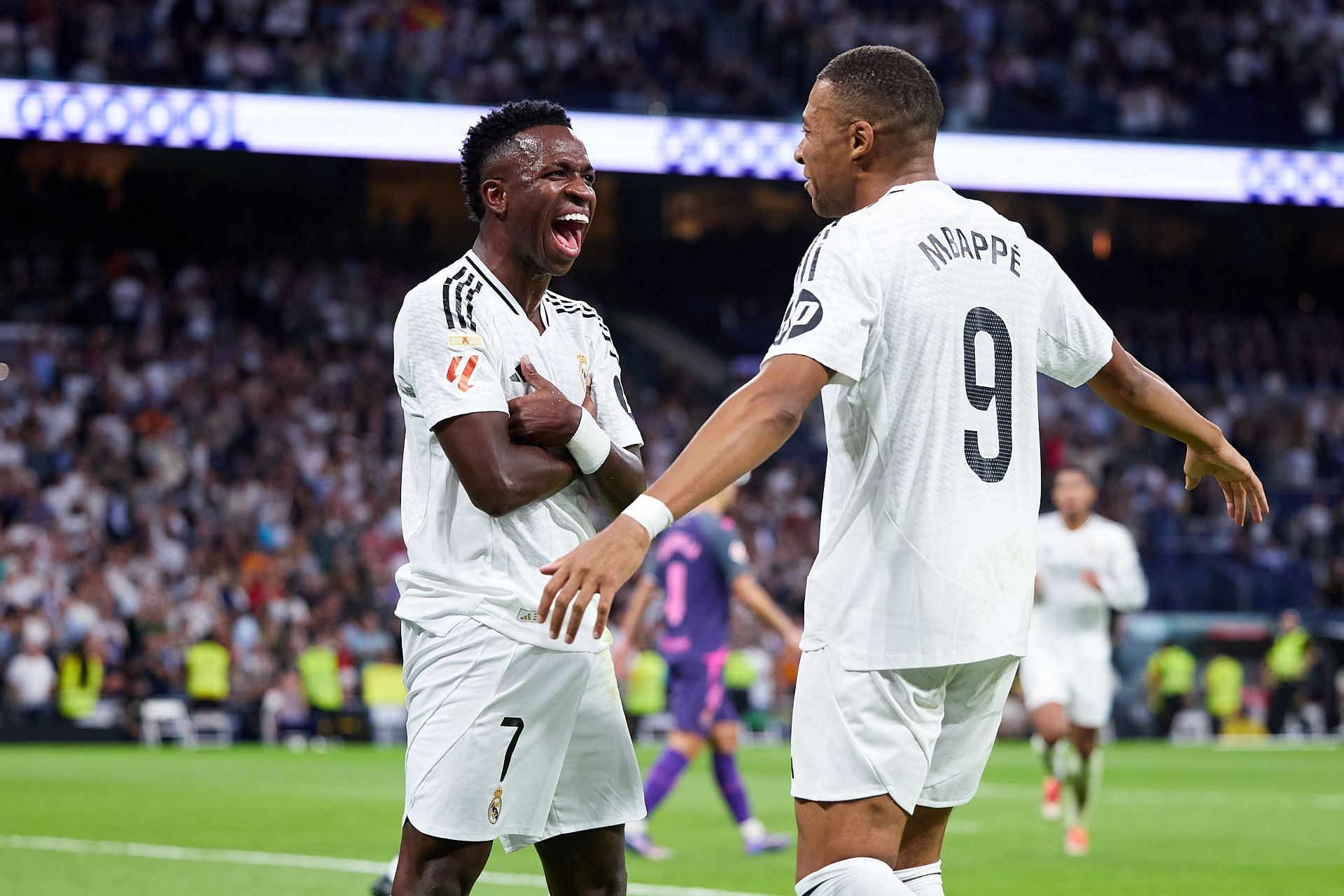 Vinicius Junior and Kylian Mbappe