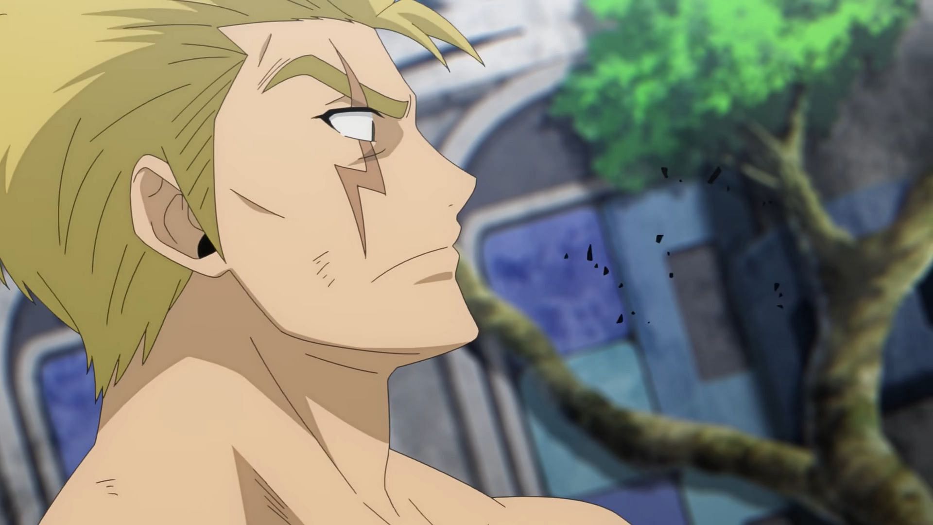 Laxus Dreyar as shown in Fairy Tail 100 Years Quest episode 13 (Image via J.C. Staff)