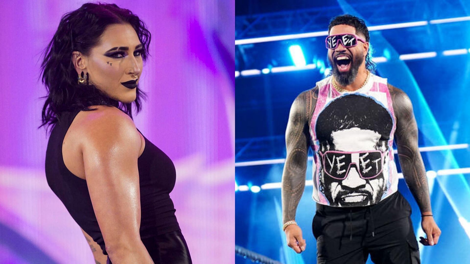 Rhea Ripley and Jey Uso on Monday Night RAW! [Image credits: WWE.com]