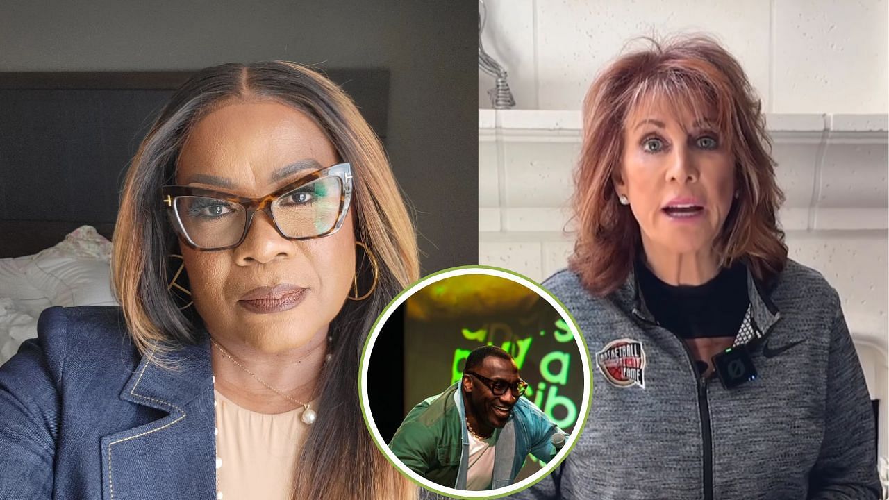 Shannon Sharpe said Nancy Lieberman did nothing wrong in her public beef with Sheryl Swoopes. [photo: @airswoopes22/IG, @nancylieberman/IG, @shannonsharpe84]