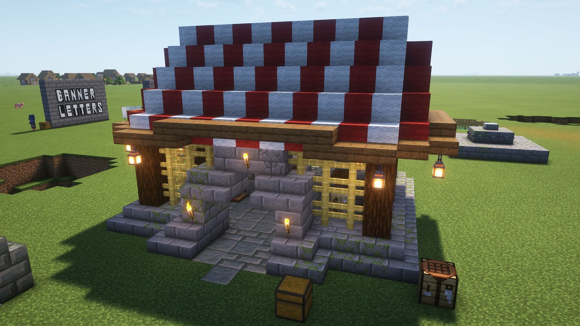 A simple store design (Image via Mojang)