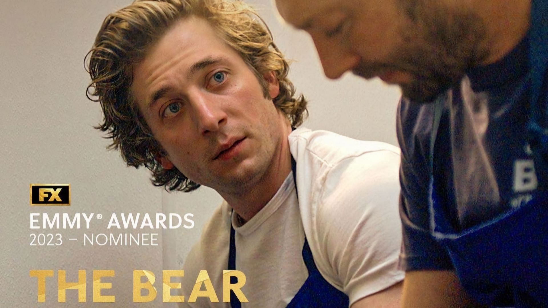 The official announcement poster for the nomination of The Bear in various categories at the 2024 76th Emmy Awards (via @jeremyallenwhitefinally / Instagram)