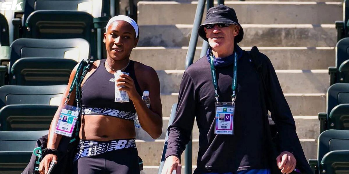 Coco Gauff and Brad Gilbert (Source: Getty)