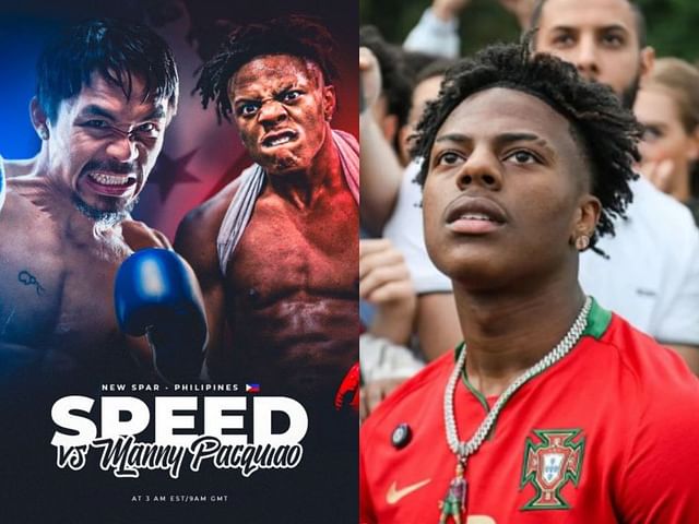 IShowSpeed to spar Manny Pacquiao in his stream today (Image via X/Speed HQ and Instagram/IShowSpeed)