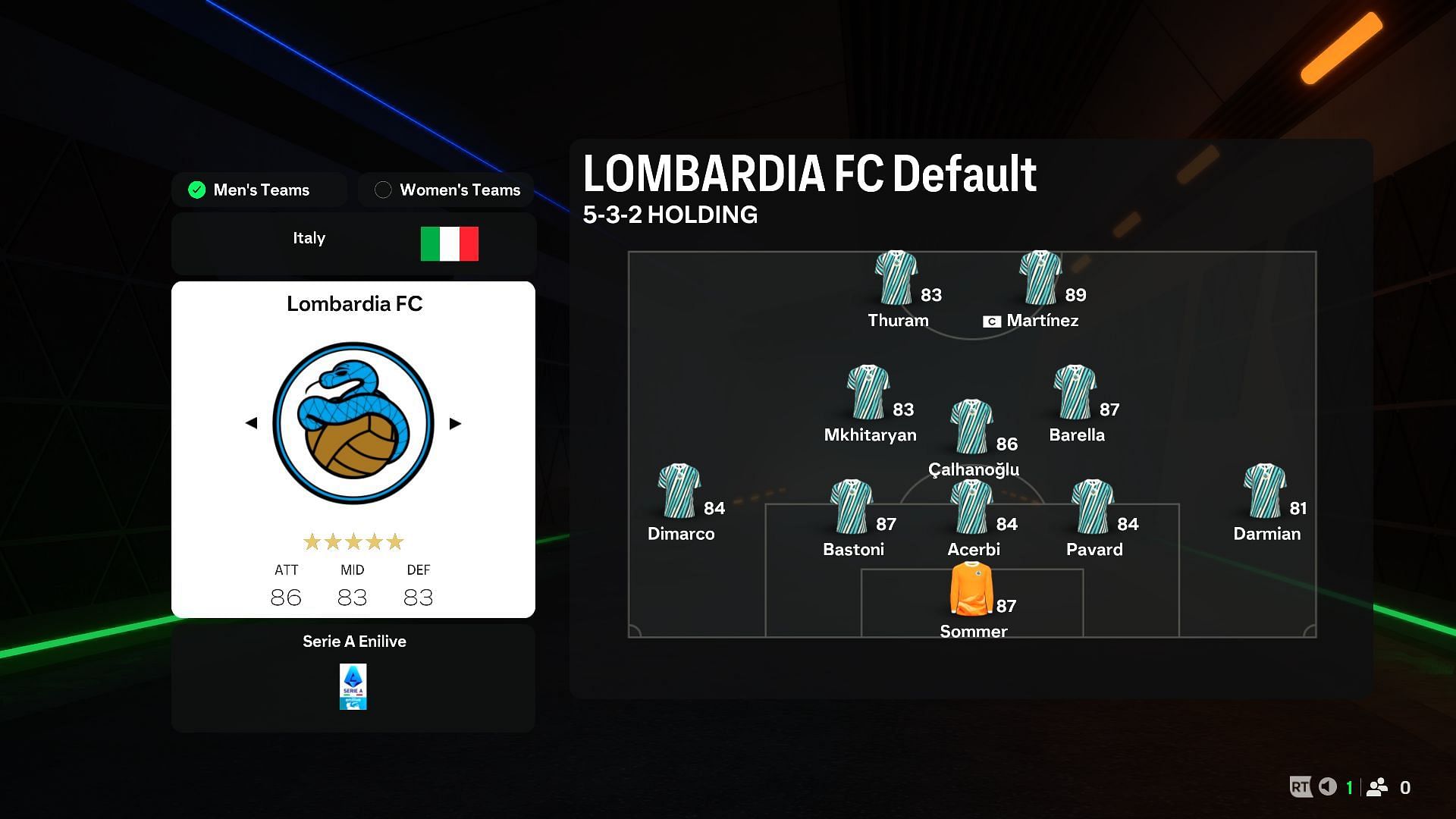 Lombardia FC (Image via EA)