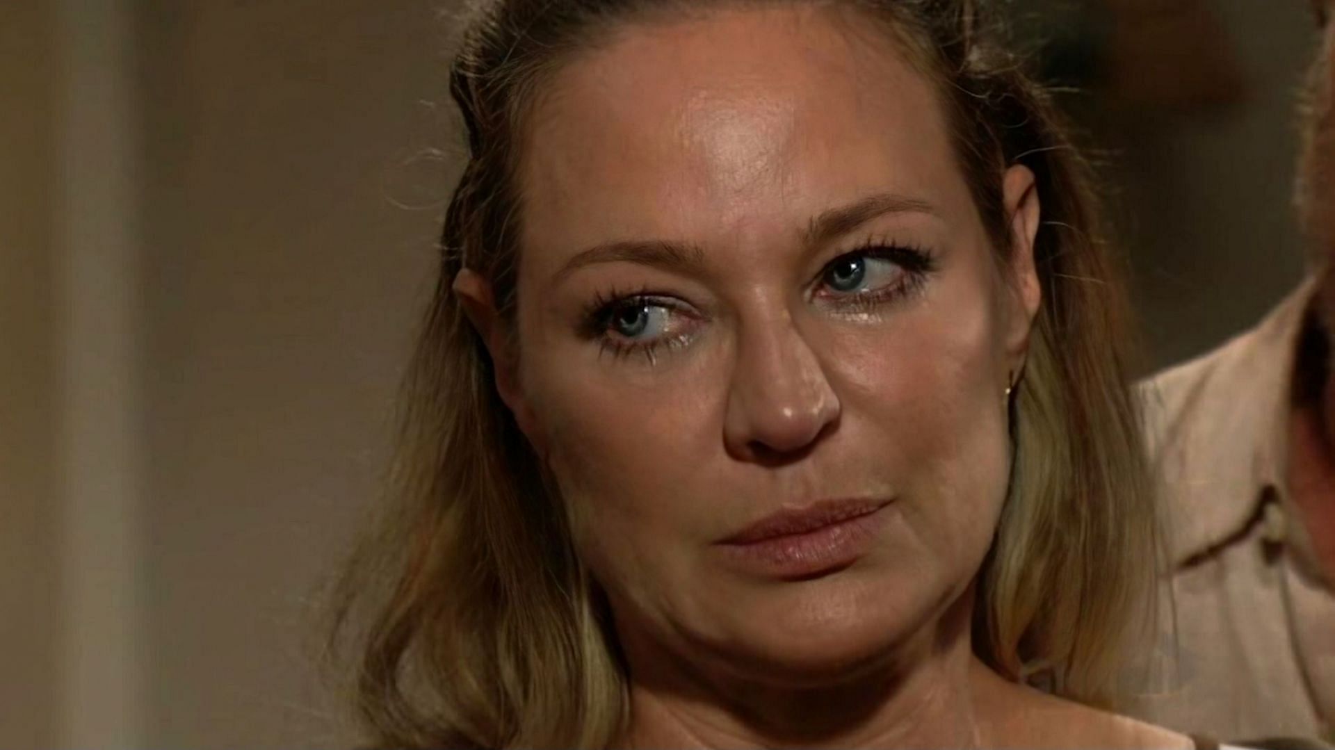 Sharon Newman in a still from The Young and the Restless (via CBS)