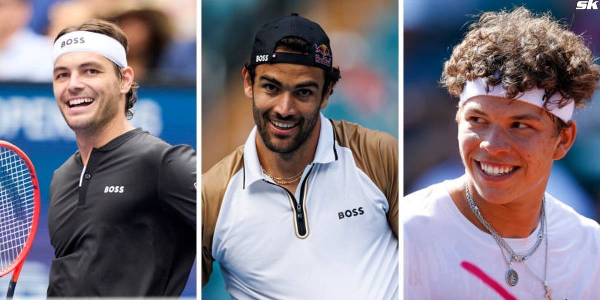 (From L-R) Taylor Fritz, Matteo Berrettini &amp; Ben Shelton [Image Source: Getty Images]