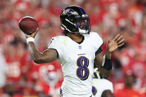 Lamar Jackson during NFL: SEP 05 Ravens at Chiefs - Source: Getty