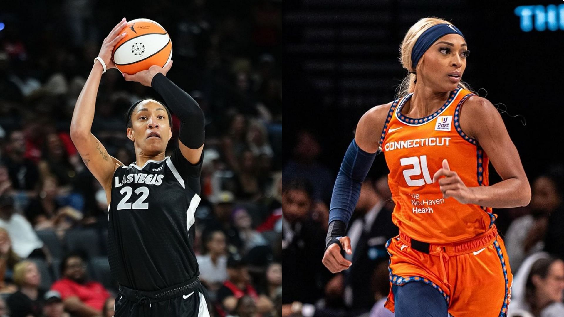 The Las Vegas Aces visit the Connecticut Sun on Friday (Photos from the Aces and Sun