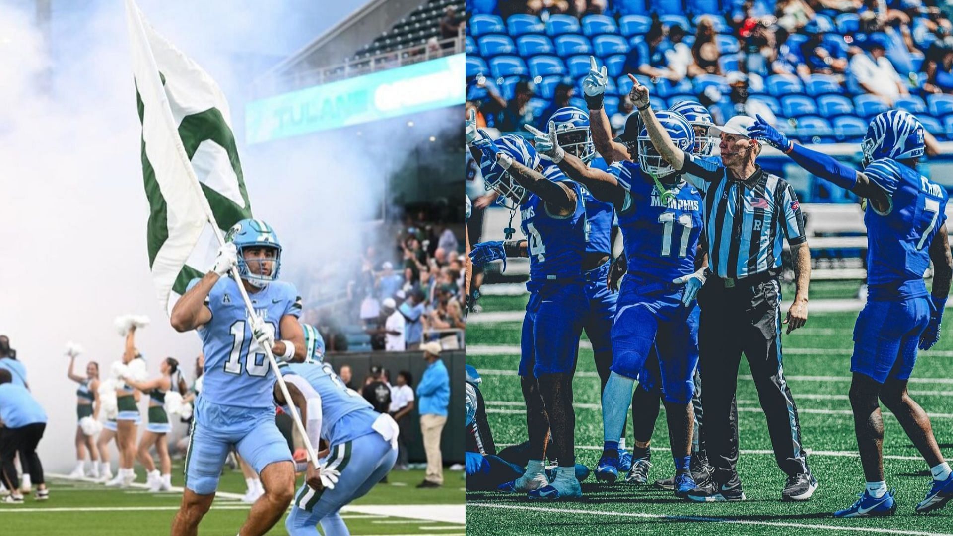 The Tulane Greenwave &amp; The Mmphis Tigers (Tulane &amp; Memphis)