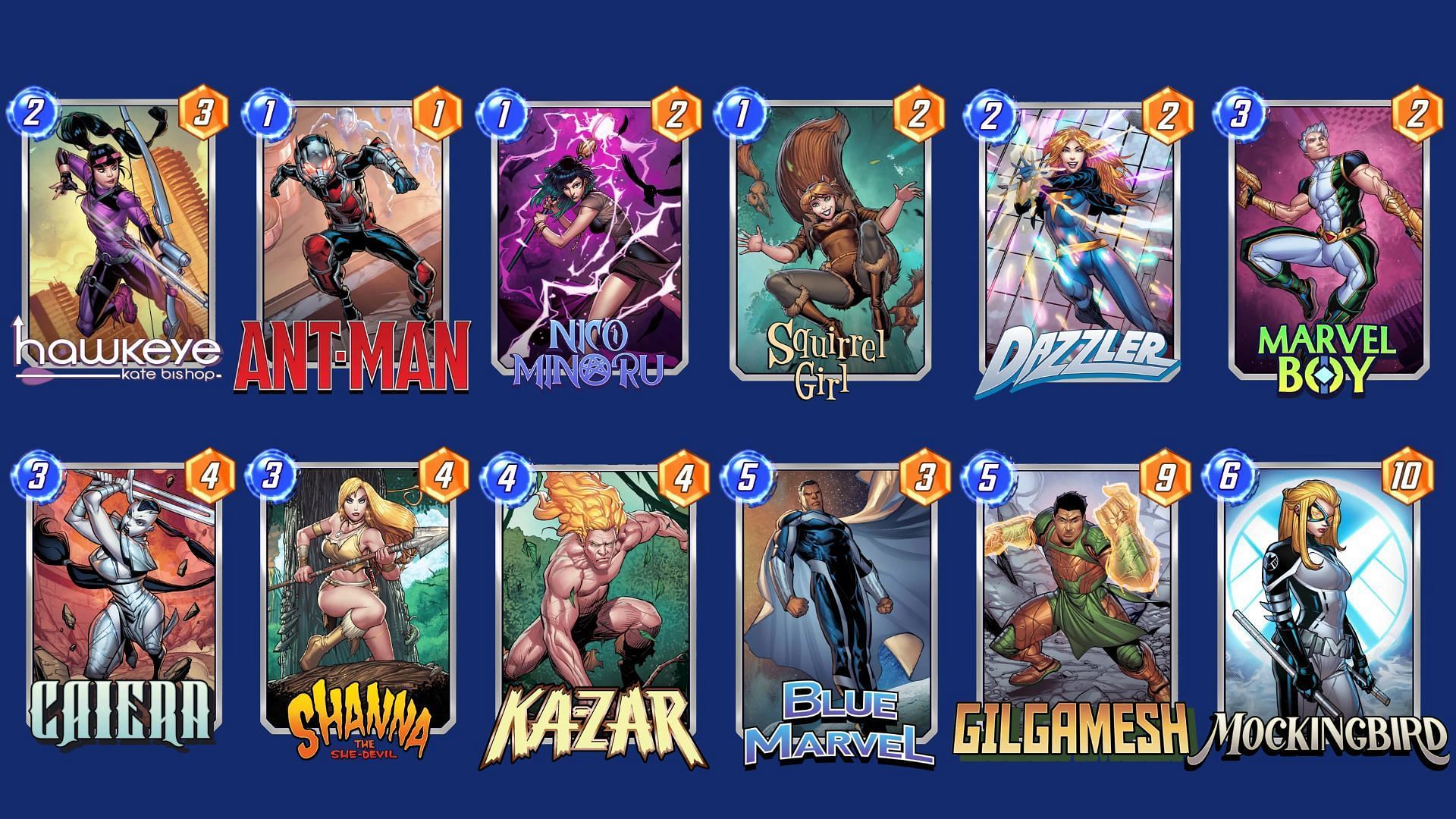 The Gilgamesh Zoo Deck in Marvel Snap (Image via Nuverse)