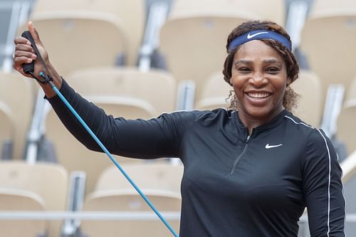 Serena Williams training (Image: Getty)