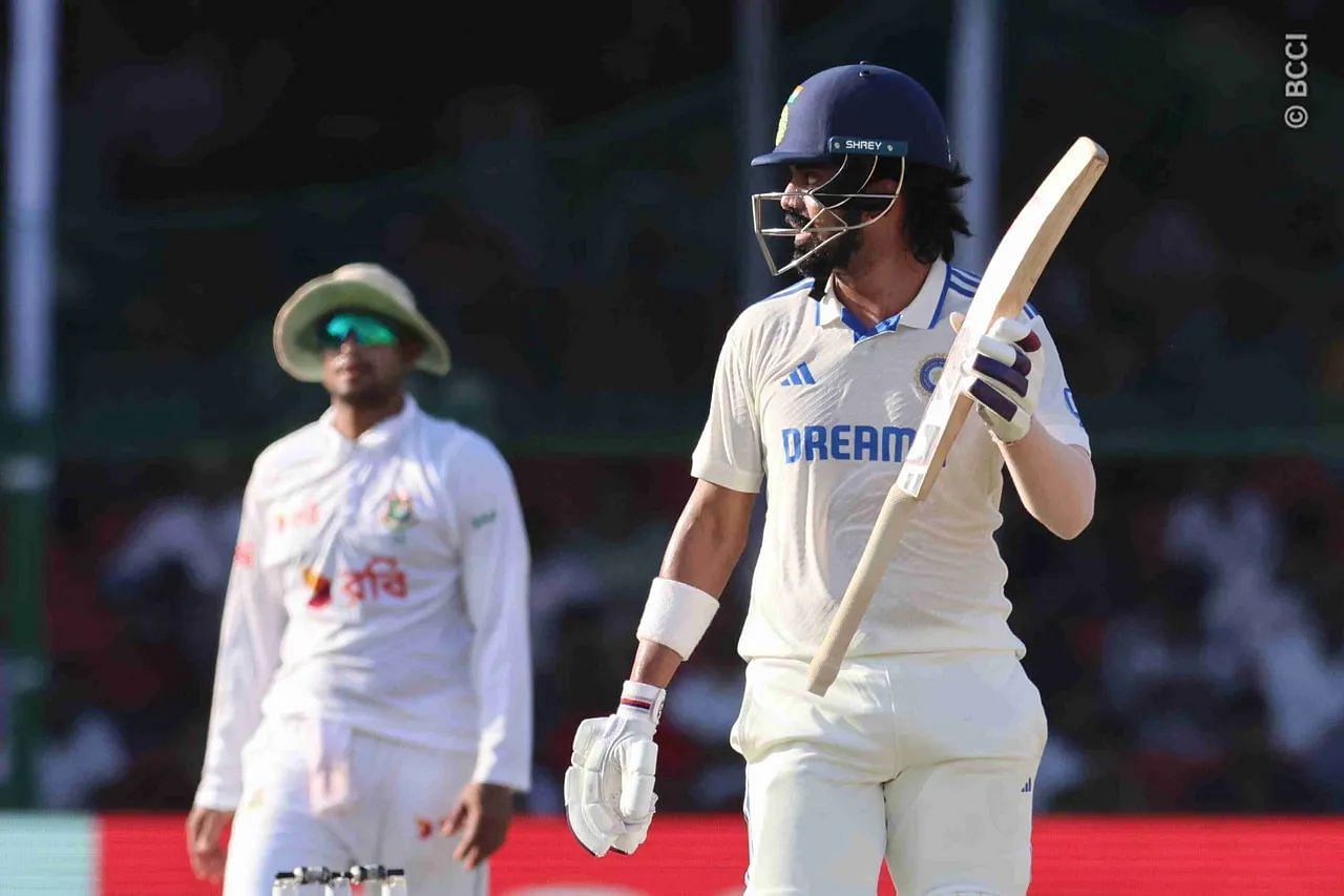 KL Rahul scored a brilliant 68 in Kanpur (Image: BCCI)
