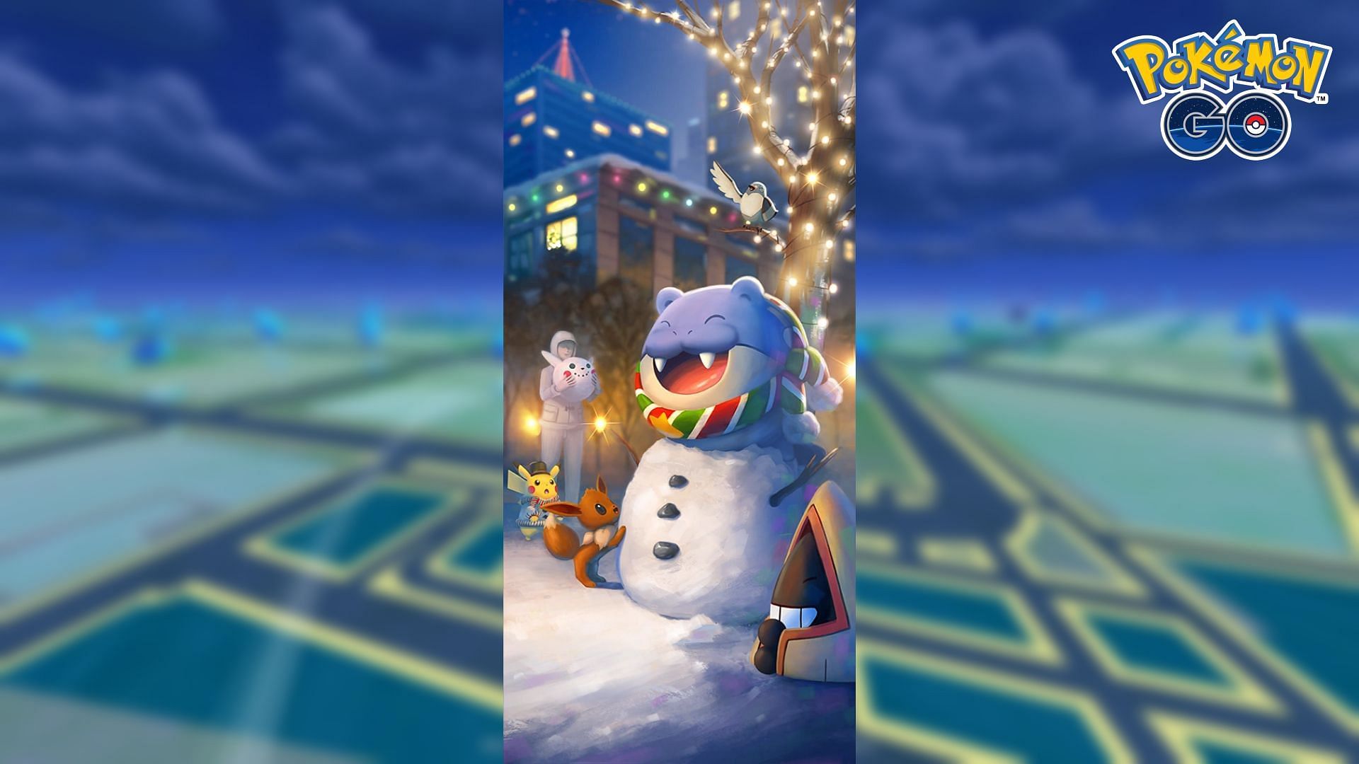 This was the loading screen released for 2022's winter season (Image via Niantic)