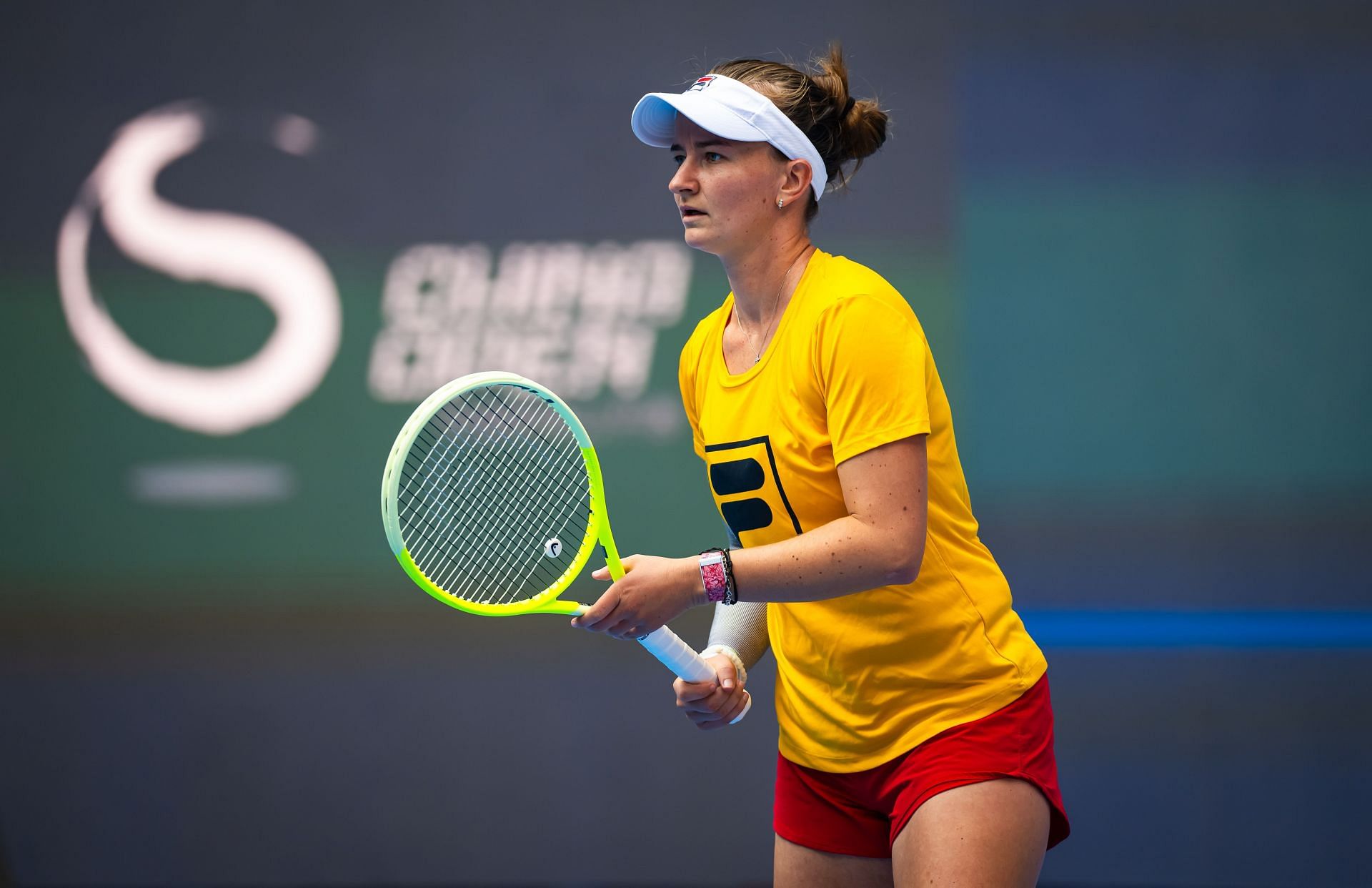 Barbora Krejcikova during practice at the 2024 China Open - Day 2 - Source: Getty