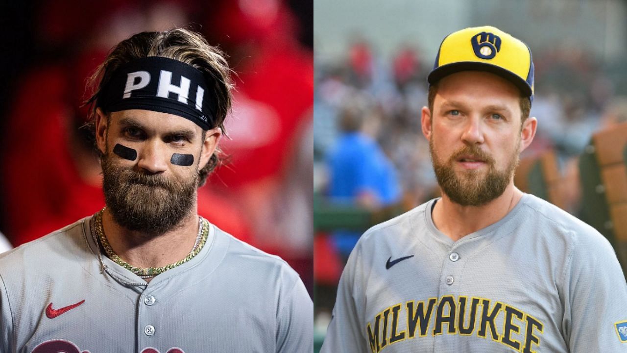 Bryce Harper (L) and Rhys Hoskins (R) (Images from - Getty)